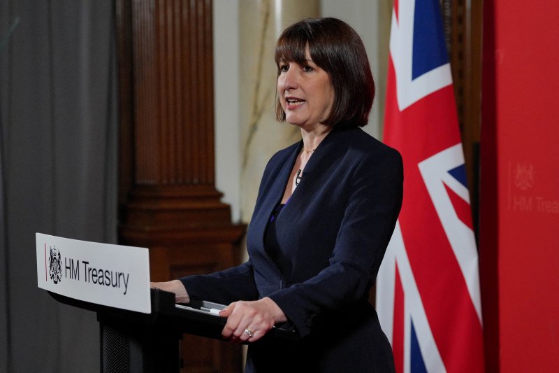 Chancellor of the Exchequer Rachel Reeves gives a speech at the Treasury in London